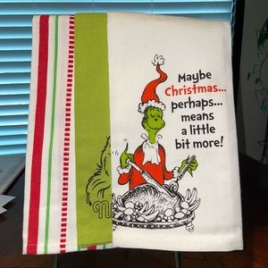 Dr. Seuss’ The Grinch Christmas Kitchen Tea Towels